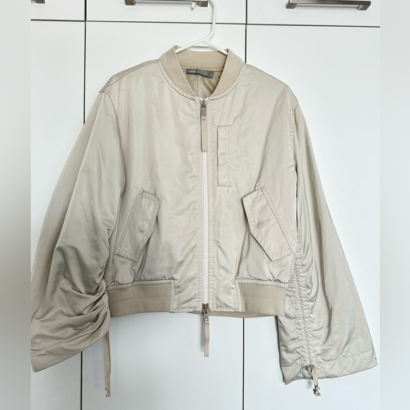 VINCE Utility Bomber Jacket with Adjustable Sleeves - Picture 4 of 5